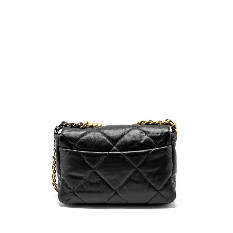 Chanel medium 19 bag goatskin black multicolour hardware
