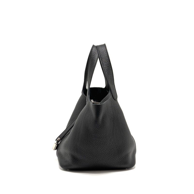 HERMES Picotin22 Lock Bag Clemence Black SHW Stamp B