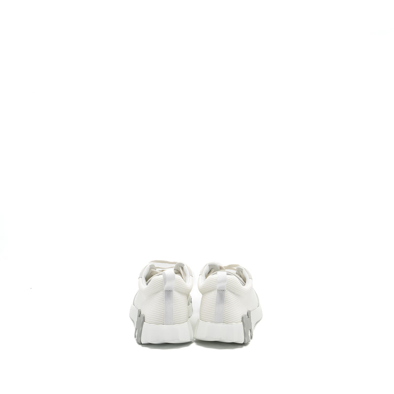 Hermes Size 42.5 Homme Bouncing Sneaker Mesh/Velours White