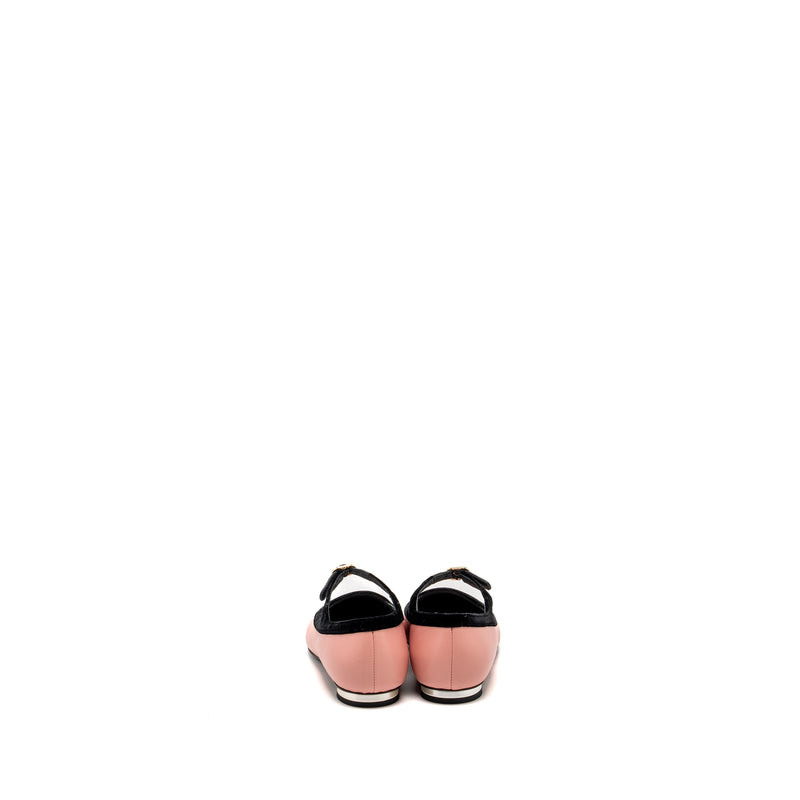 Chanel size 36.5 merry Jane’s shoes pink / black