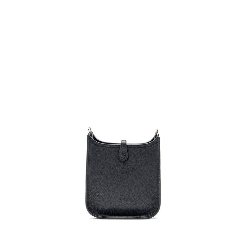 Hermes Mini Evelyn Clemence Black SHW Stamp Z