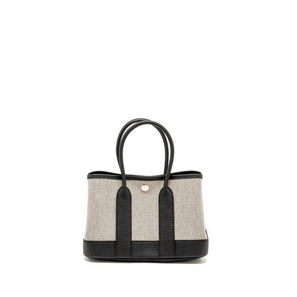 Hermes Garden Party 23 Canvas/Negonda Ecru-Black/Black SHW Stamp W