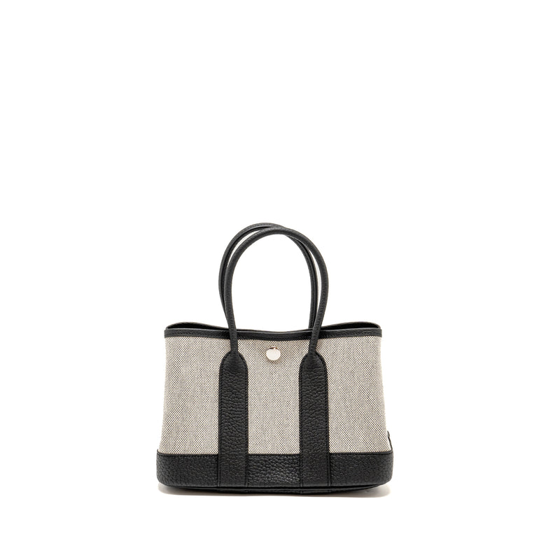 Hermes Garden Party 23 Canvas/Negonda Ecru-Black/Black SHW Stamp W
