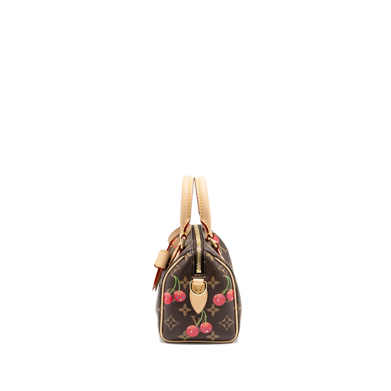 Louis Vuitton x Takashi Murakami Speedy Bandouliere 20 Monogram Cherry Coated Canvas Multicoloured GHW