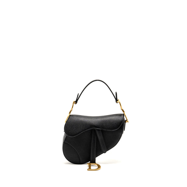 Dior Mini Saddle Bag Calfskin Black GHW