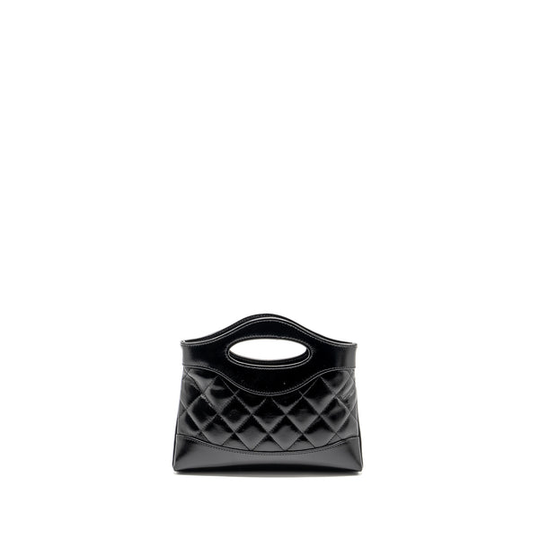 Chanel Mini 31 clutch with Chain shiny lambskin black LGHW (microchip)