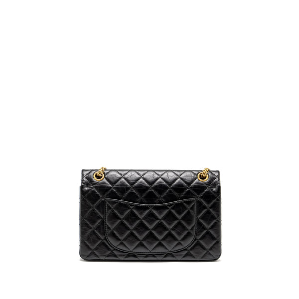 Chanel Large 2.55 226 Reissue Double Flap Bag Aged Calfskin Black GHW