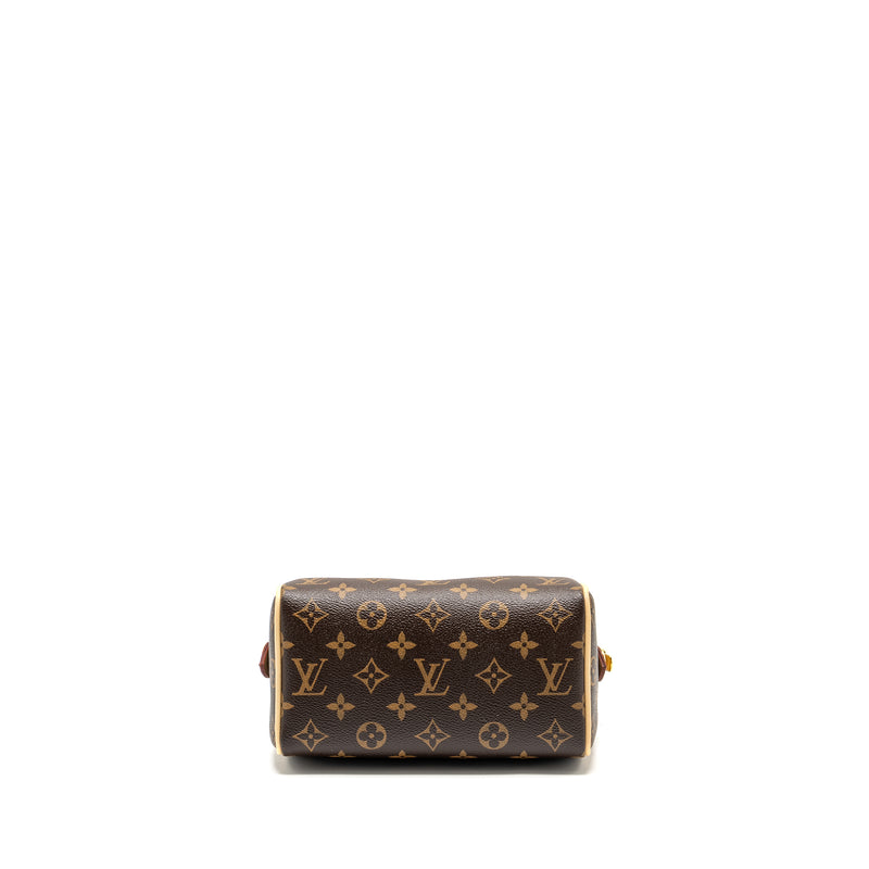 LOUIS VUITTON Speedy Bandouliere 20 Monogram Canvas Black Strap GHW