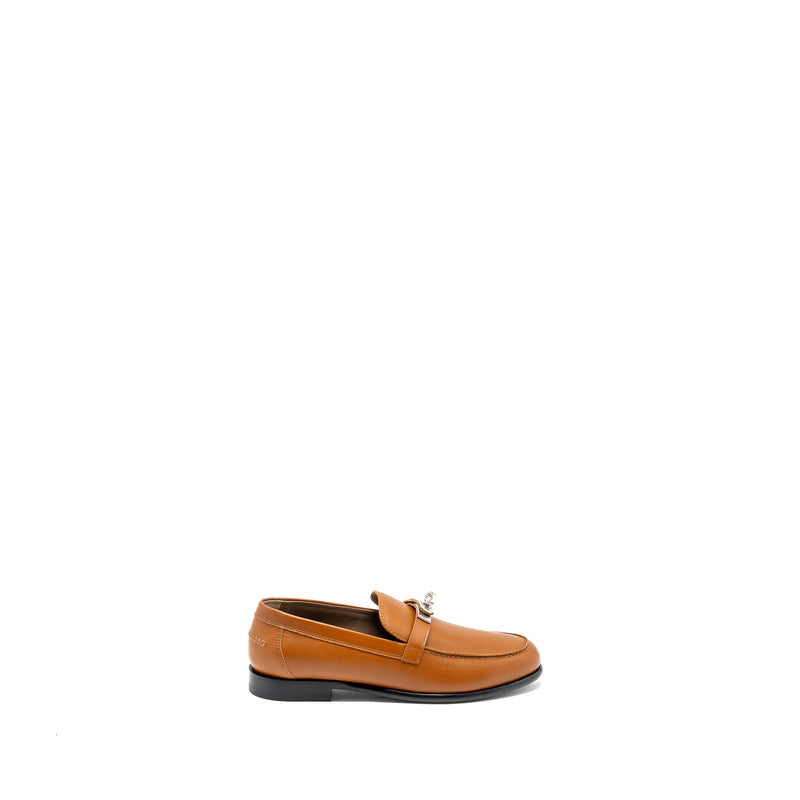 Hermes size 36.5 Destin Loafer Calfskin Naturel SHW