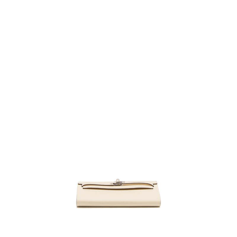 hermes classic kelly to go epsom nata / Jaune poussin SHW stamp U