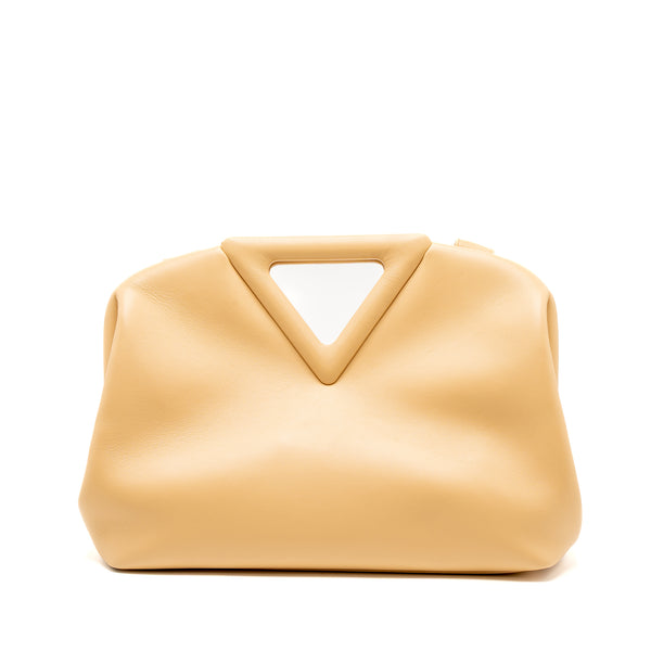 Bottega Veneta Point Top Handle Bag Smooth Nappa Almond