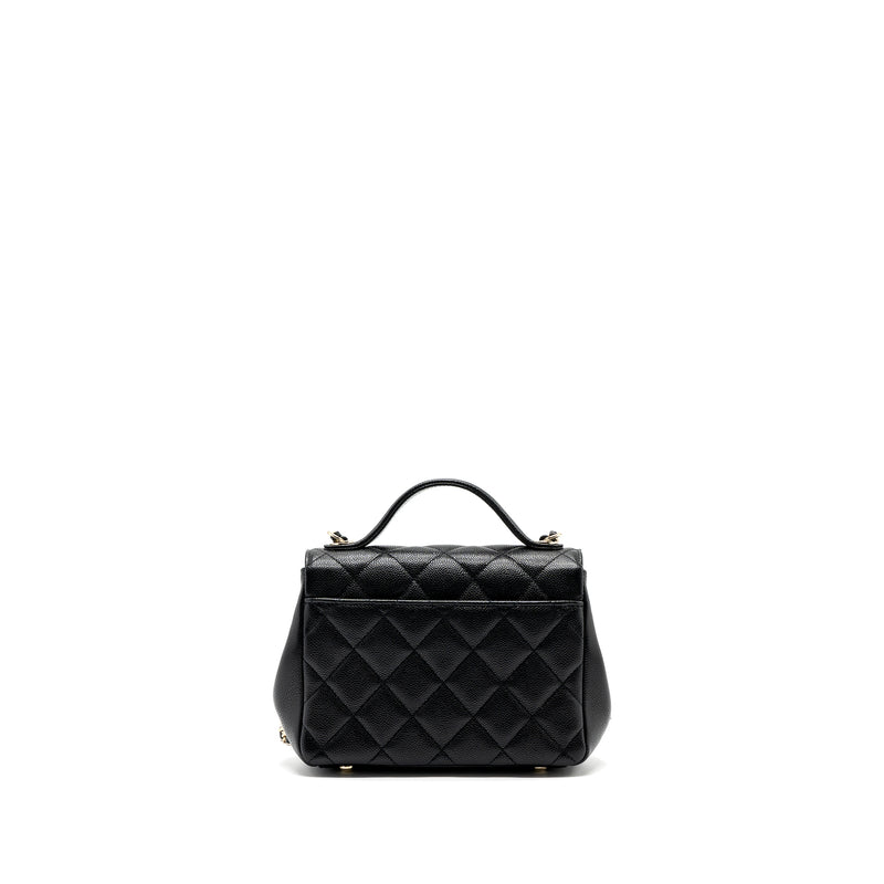 Chanel small business affinity caviar black LGHW (microchip)