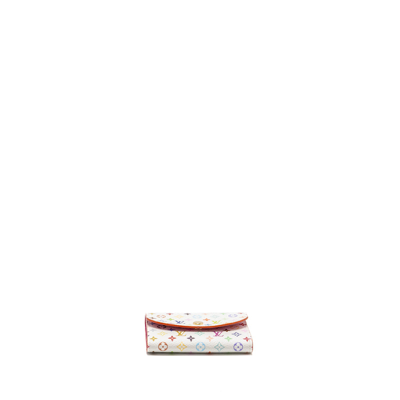 Louis Vuitton x Takashi Murakami Rosalie Coin Purse Multicoloured Monogram Canvas White GHW