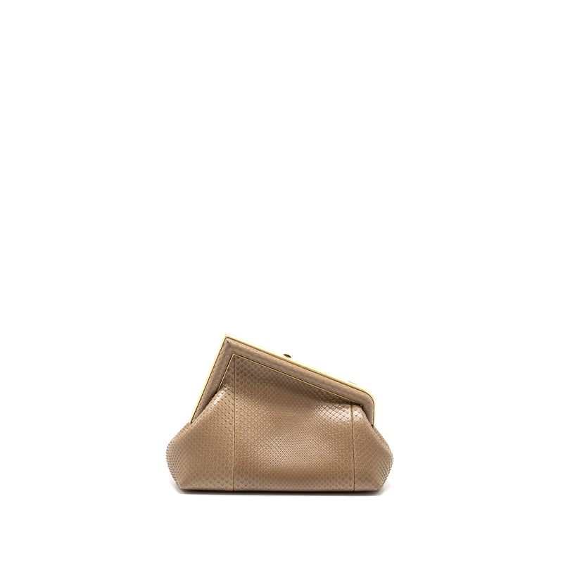 Fendi Fendi First Small Beige Clutch