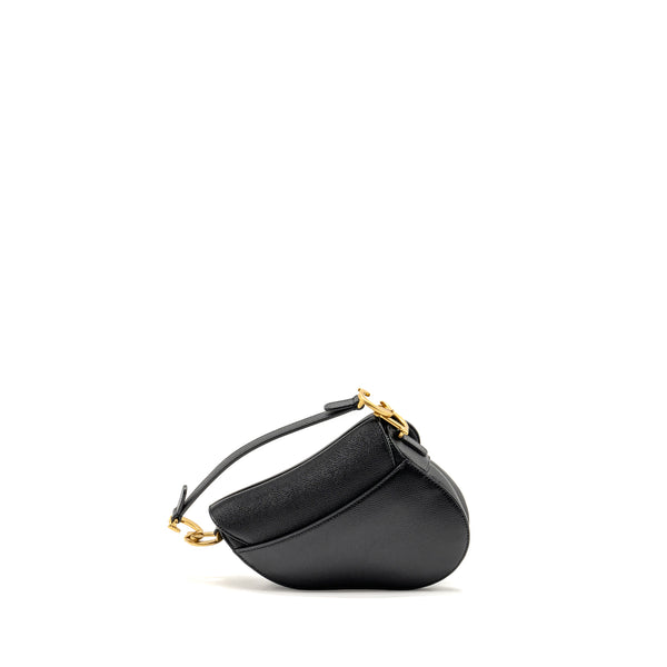 Dior Mini Saddle Bag Calfskin Black GHW