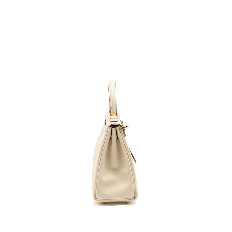 Hermes Kelly 25 Colormatic Swift Nata/Chai/Cuivre/Lime/Mauve Sylvestre GHW Stamp U