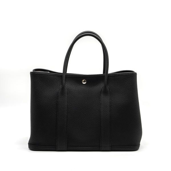 Hermes Garden Party 36 Negonda Black SHW Stamp C
