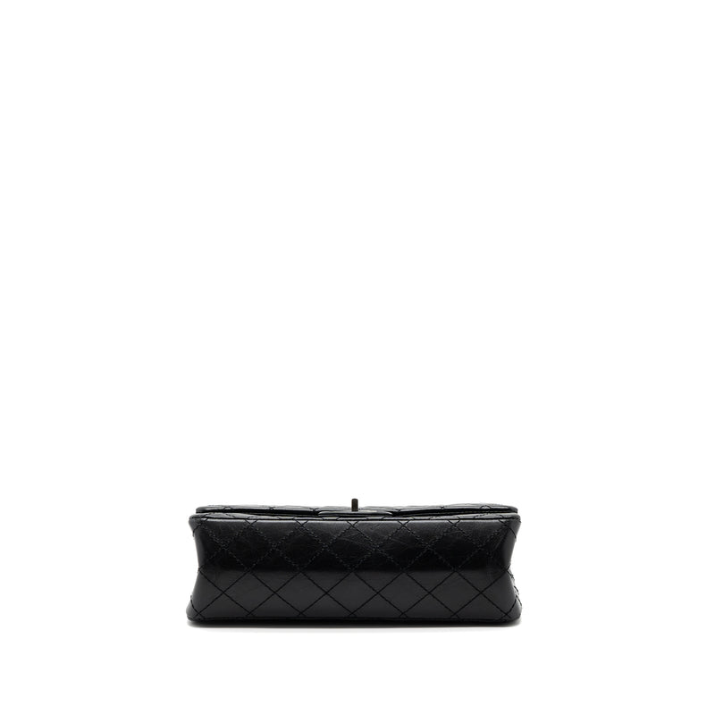 Chanel 2.55 Small Reissue Flap Bag Aged Calfskin Black Ruthenium Hardware (Microchip)