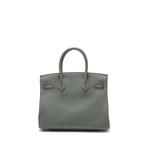 Hermes Birkin 30 Togo Vert Amande SHW stamp U