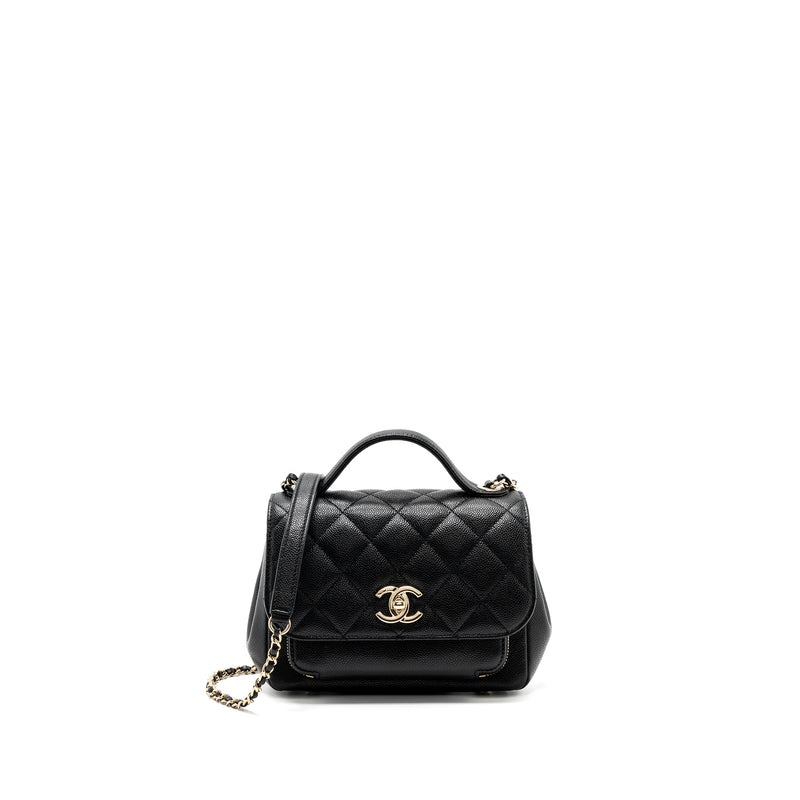 Chanel small business affinity caviar black LGHW (microchip)