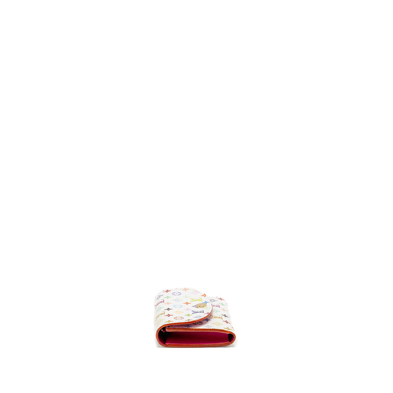 Louis Vuitton x Takashi Murakami Rosalie Coin Purse Multicoloured Monogram Canvas White GHW
