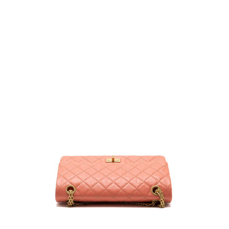 Chanel SMALL 2.55 REISSUE FLAP BAG aged calfskin LIGHT PINK GHW
