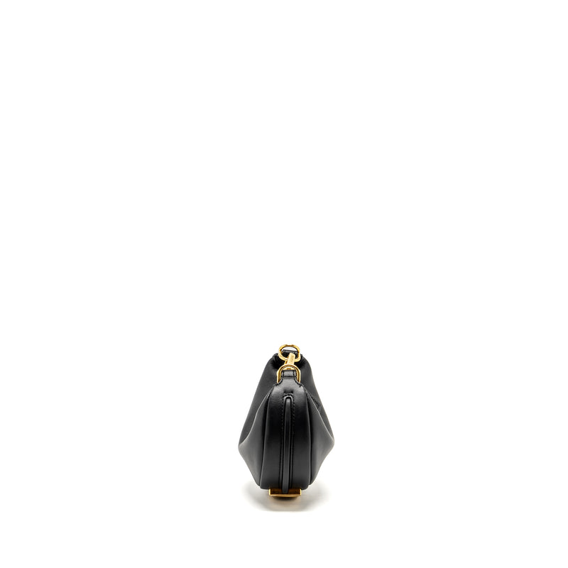 Fendi Nano Fendigraphy Leather Charm Calfskin Black GHW