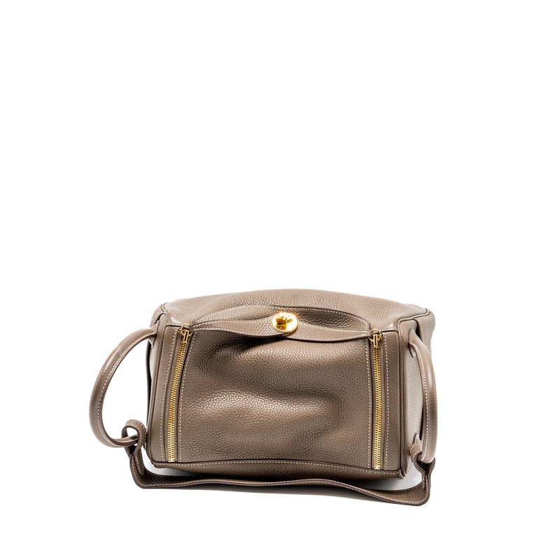Hermes Lindy 30 Clemence Etoupe GHW Stamp C