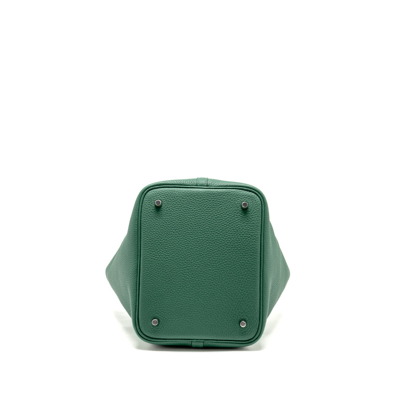 Hermes Picotin 22 Lock Bag Clemence Vert Moyen SHW Stamp W