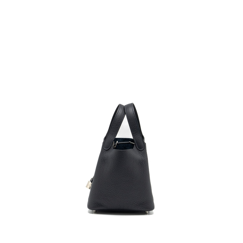 Hermes picotin 18 lock bag clemence Caban SHW stamp B