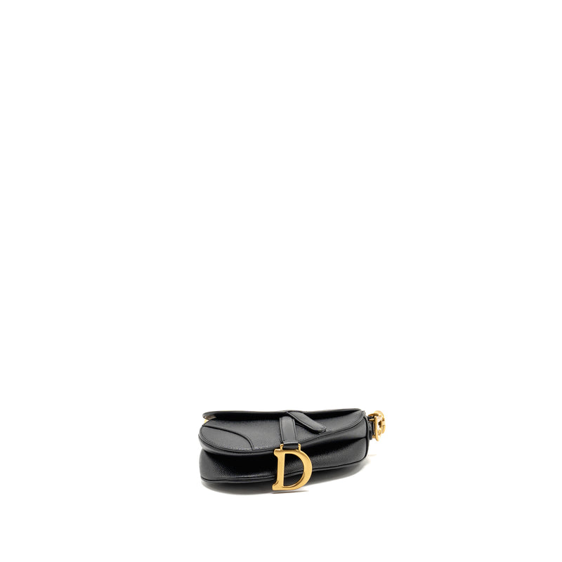 Dior Mini Saddle Bag Calfskin Black GHW