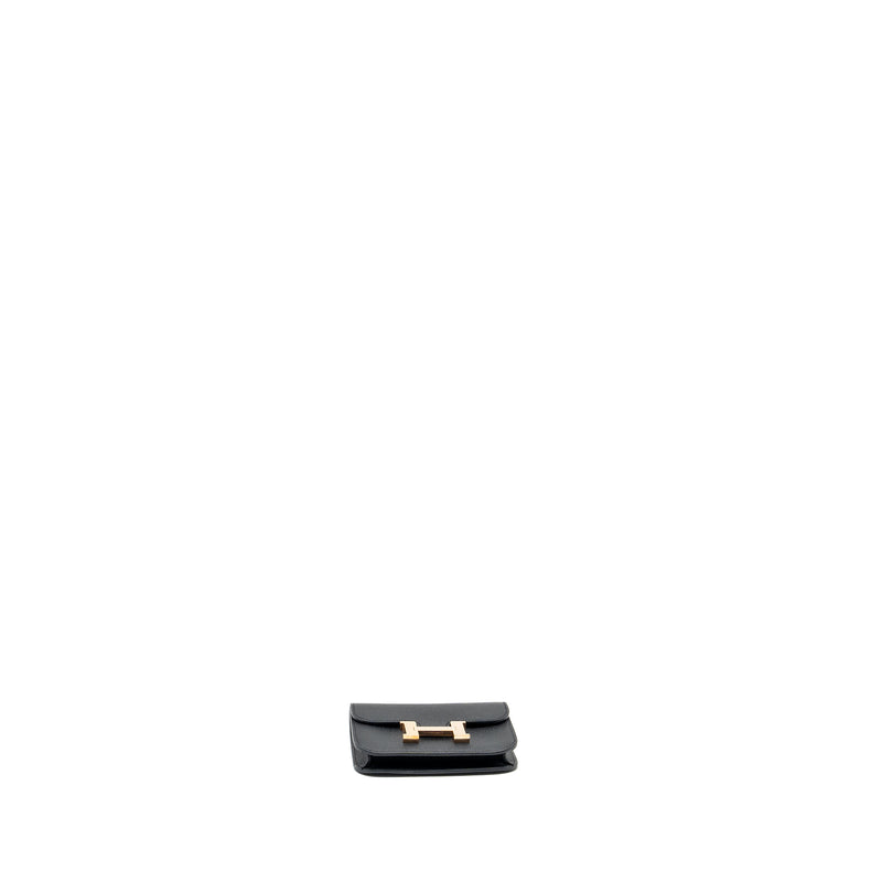Hermes Constance Slim Epsom Black RGHW Stamp Z