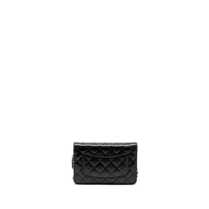 CHANEL Classic Wallet on Chain Caviar Black SHW