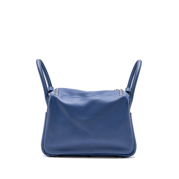 Hermes Lindy 30 Swift Blue Brighton Multicolour Strap SHW Stamp C