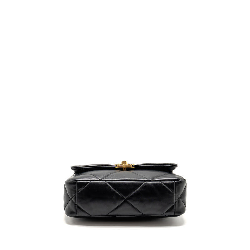 Chanel Small 19 Bag Lambskin Black Multicolor hardware (microchip)