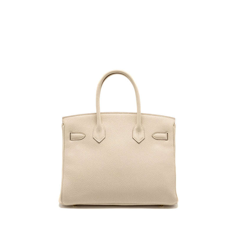 Hermes Birkin 30 Togo Craie GHW stamp W