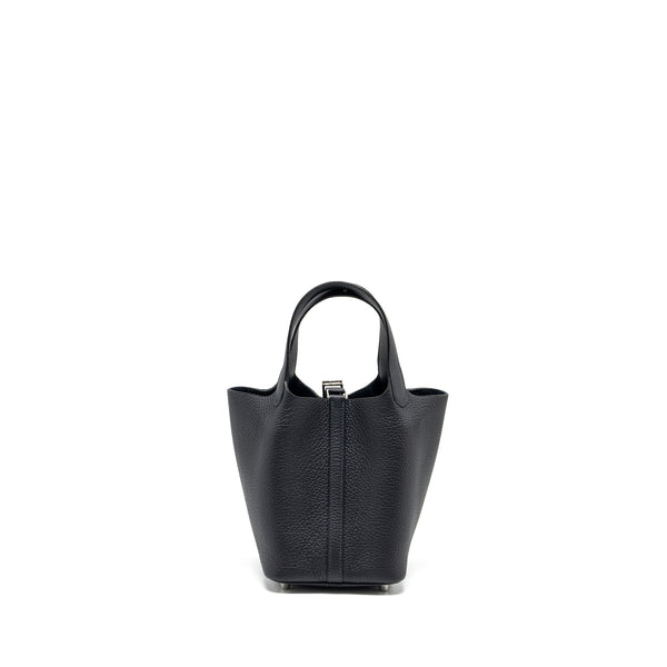 Hermes picotin 18 lock bag clemence Caban SHW stamp B