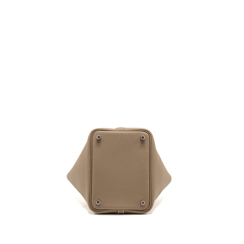 Hermes Picotin 18 Lock Bag Clemence Etoupe SHW Stamp B