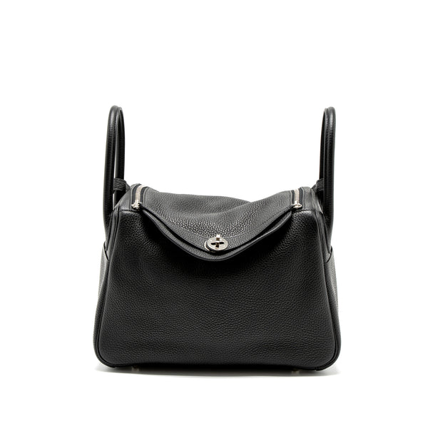Hermes Lindy 30 Clemence Black SHW Stamp C