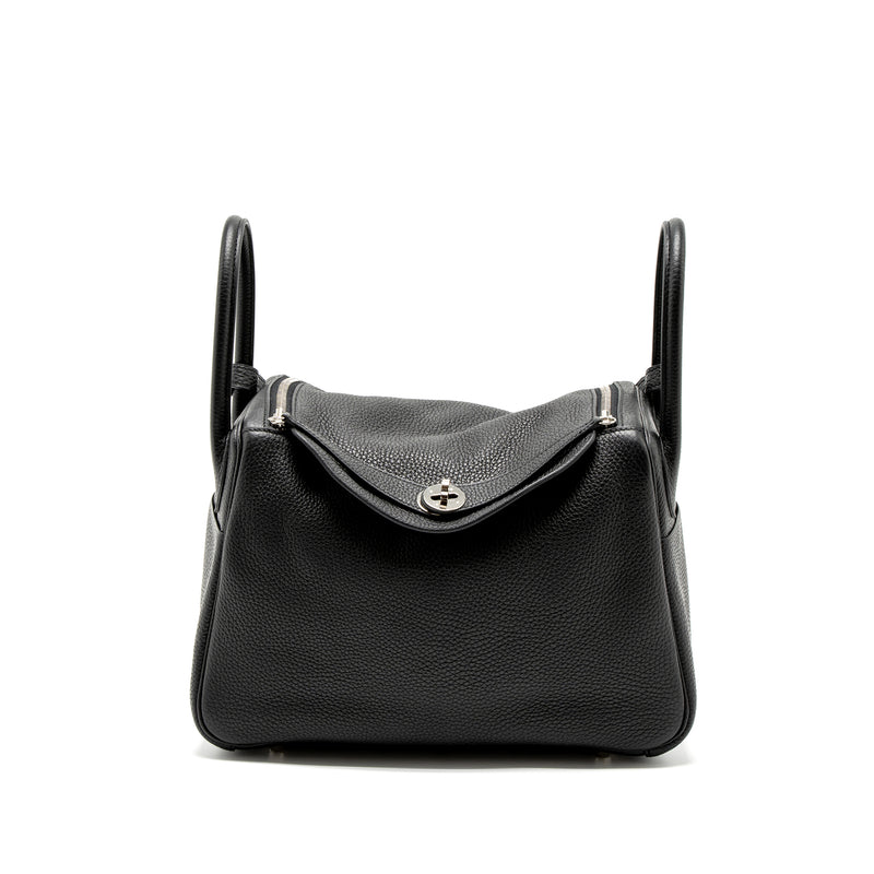 Hermes Lindy 30 Clemence Black SHW Stamp C