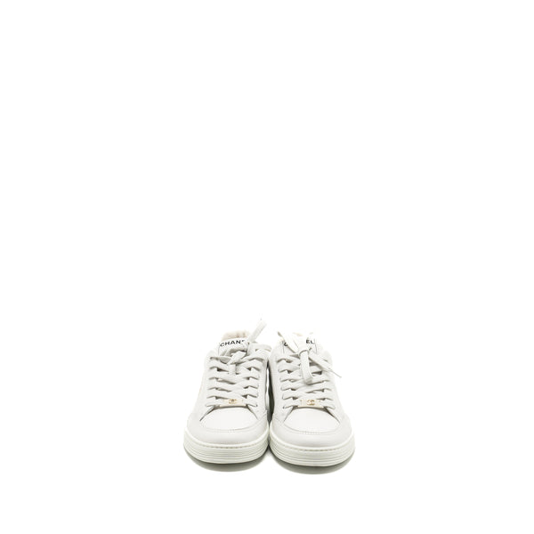 Chanel 23a Size 38 Sneaker/Trainer Calfskin White