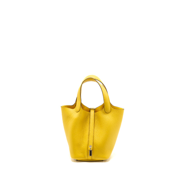 Hermes Picotin 18 Lock Bag Clemence Sun SHW Stamp W