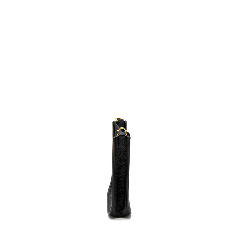 Hermes Mini Evelyne Clemence Black GHW Stamp B