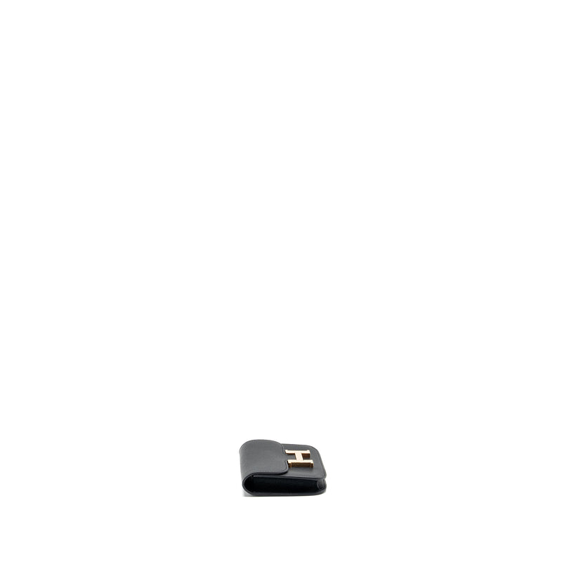 Hermes Constance Slim Epsom Black RGHW Stamp Z