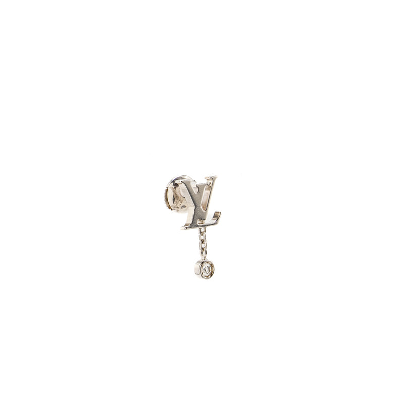 Louis Vuitton Ldylle Blossom Lv Ear Stud, White Gold, Diamond