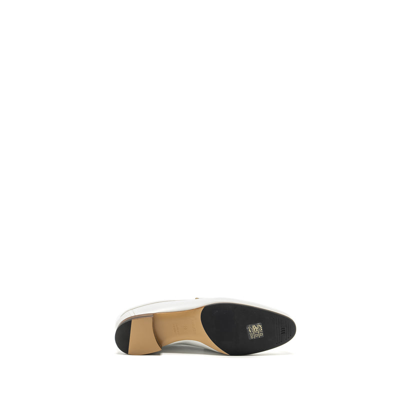 Hermes size 40 Moccasin Royal Loafer White RGHW