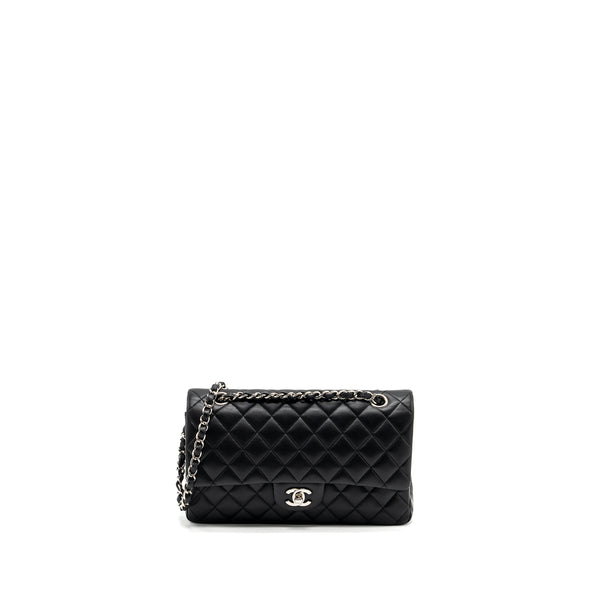 Chanel Medium Classic Double Flap Bag Lambskin Black SHW
