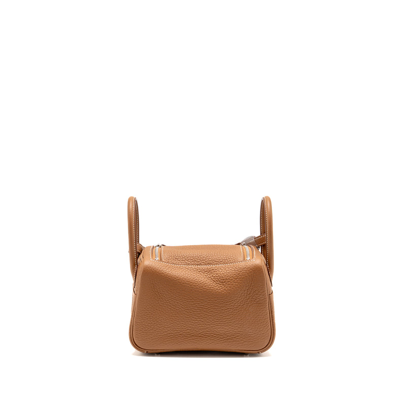 Hermes Mini Lindy II Clemence Gold SHW Stamp K
