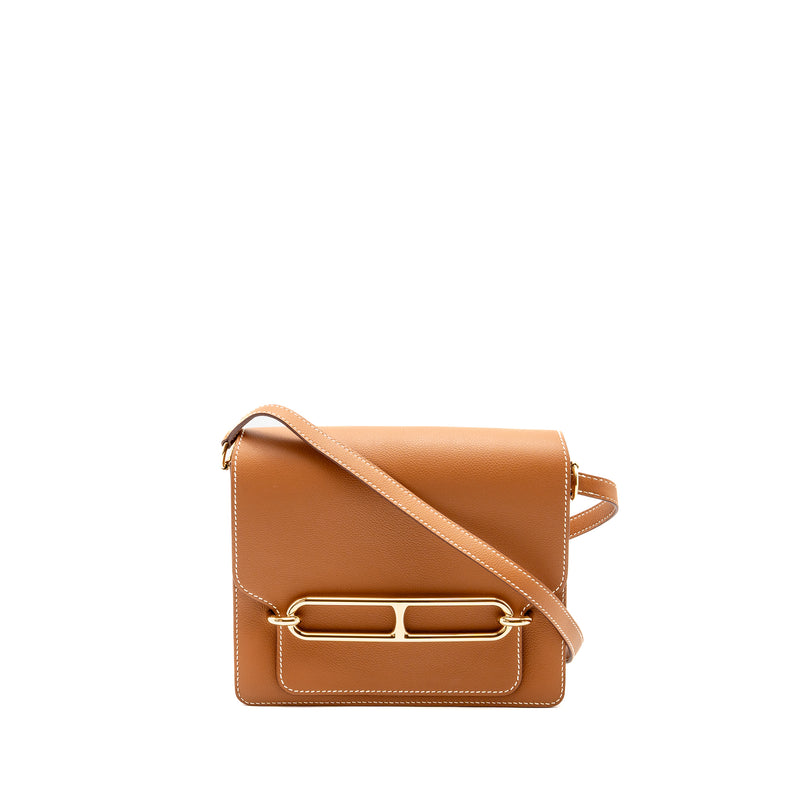 Hermes Roulis 23 Evercolor Gold GHW Stamp C