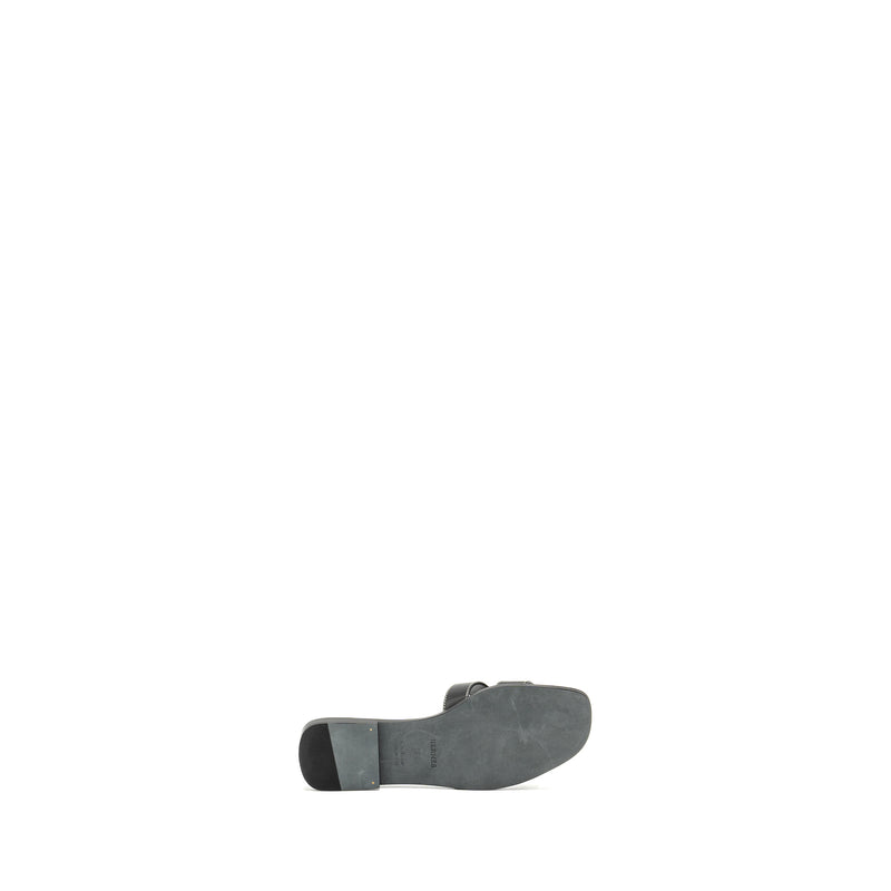 Hermes Size 36.5 Oran Sandal Black